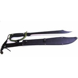 Facão Kukri Militar Tático Lâmina Curva Cabo Emborrachado