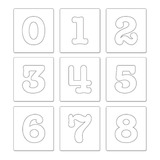Facas De Corte Thinlits Sizzix - Números Gigantes