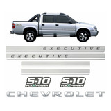 Faixa Adesivo Chevrolet S10 Executive Flex 2011 S10kit23 Cor Adesivo Prata Cor -