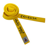 Faixa Amarela Bordada Para Judo Personalizada