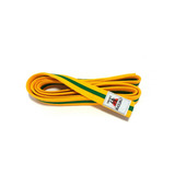 Faixa Amarela Friso Verde Para Taekwondo - Modelo Start