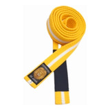 Faixa Amarelo/branco De Jiu-jitsu Premium Infantil