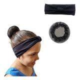 Faixa De Cabelo + Redinha De Coque De Ballet Infantil, K2