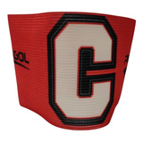 Faixa De Capitão Pentagol Elástica Standart Infantil Cor Vermelho