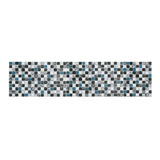 Faixa Decorativa Cerâmica Listelo Azul E Preto 8x33 Cx/5