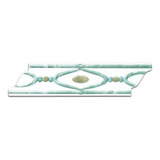 Faixa Decorativa Cerâmica Listelo Colar Azul 8x30 Cx/04