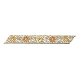 Faixa Decorativa Cerâmica Listelo Flor Amarelinha 4x30 Cx/03