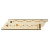 Faixa Decorativa Cerâmica Listelo Geometrica Bege 8x30 Cx/04