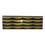 Faixa Decorativa Cerâmica Listelo Ondas Ouro 11x34 Cx/5pçs
