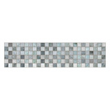 Faixa Decorativa Cerâmica Listelo Quadrado Cinza 8x33 Cx/3