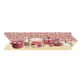 Faixa Decorativa Listelo Cerâmico Cozinha Gs 679 Kit 05 Un.