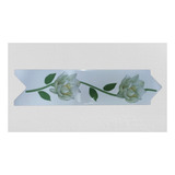 Faixa Decorativa Listelo Cerâmico Flor Branca Kit 10 Peças