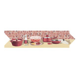 Faixa Decorativa Listelo Cerâmico Giseli Gs 679 Kit 10 Peças