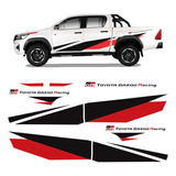 Faixa Hilux Gr Toyota Gazoo Racing 2018 2019 Adesivo Lateral