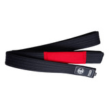 Faixa Jiu Jitsu Brazil Combat Preta Ponta Vermelha