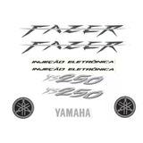 Faixa Jogo Adesivo Moto Yamaha Fazer 250 Vermelha 2008