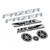 Faixa Jogo Adesivo Yamaha Fazer 250 Vermelha 2012