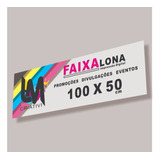 Faixa Lona Personalizado 100x50
