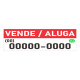 Faixa Lona Vende/aluga 200x60cm Personalizada