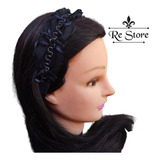 Faixa Para Cabelo Tiara Bordado Pérolas Headband Hd 4