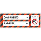Faixa Refletiva Caminhão Comprimento Largura Veloci 280x70cm