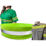 Faixa Refletiva Uniforme Gorgurão Verde Fluorescente