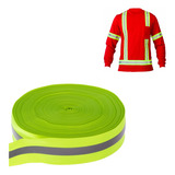 Faixa Refletiva Uniforme Gorgurão Verde Fluorescente