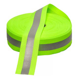 Faixa Refletiva Uniforme Gorgurão Verde Fluorescente