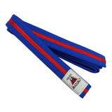 Faixa Taekwondo Azul Friso Vermelho Treino E Exame - Start