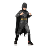 Fantasia Batman Infantil Longa Luxo Musculo