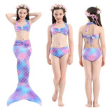 Fantasia Biquini Sereia Infantil Ariel Vestido