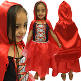 Fantasia Chapéuzinho Vermelho Infantil Barato Vestido