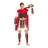 Fantasia Cosplay Soldado Romano Gladiador Guerreiro Luxo Pro