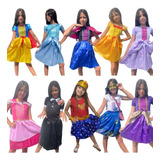 Fantasia Das Princesas Meninas Vestido Infantil Escolha
