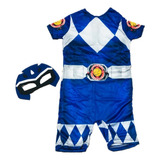 Fantasia Do Power Rangers Azul