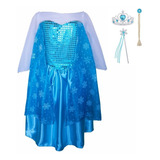 Fantasia Elsa Infantil Com Acessórios Frozen