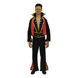 Fantasia Elvis Presley Adulto Anos 60 Rei Do Rock Luxo