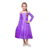 Fantasia Frozen 2 Elsa Vestido Infantil Roupa Oficial Disney