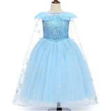 Fantasia Frozen Elsa 2 Vestido Infantil