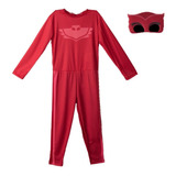 Fantasia Halloween Corujita Clássica Pj Masks Máscara E Asas