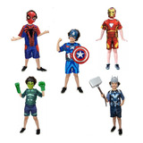 Fantasia Homem Ferro Aranha Capitao America Thor Hulk Inf