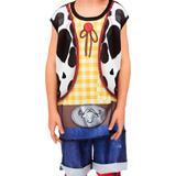 Fantasia Infantil Cowboy Vaqueiro Xerife Menino 2 A 10 Anos