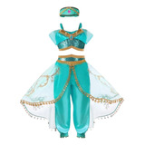 Fantasia Infantil Jasmine Odalisca Festa Aladdin
