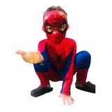 Fantasia Infantil Longa Com Enchimento Homem-aranha