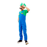 Fantasia Infantil Luigi Super Mario Luxo - Sulamericana