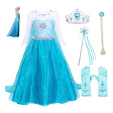 Fantasia Infantil Luxo Vestido Elsa Frozen