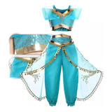 Fantasia Infantil Menina Jasmine Princesa Disney Luxo Coroa