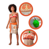 Fantasia Infantil Moana + Colar - 1 A 14 Anos - Promoção