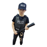 Fantasia Infantil Policial Com Acessórios