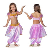 Fantasia Infantil Princesa Jasmine Aladdin Festa
